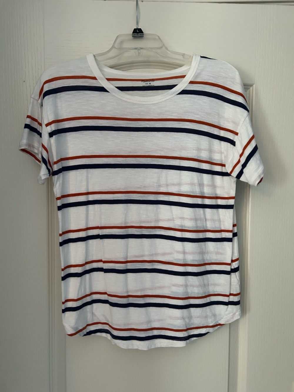 Madewell striped short sleeve Tshirt, M